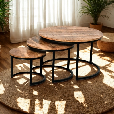 Round Nesting Table 
