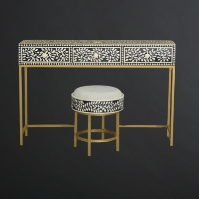 Console Table With Stool